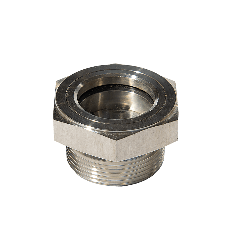 Hindi kinakalawang na asero na antas ng langis na paningin ng baso